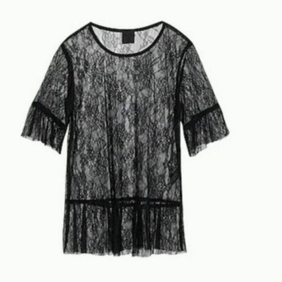 Anna Sui lace drop waist top s - Picture 1 of 7
